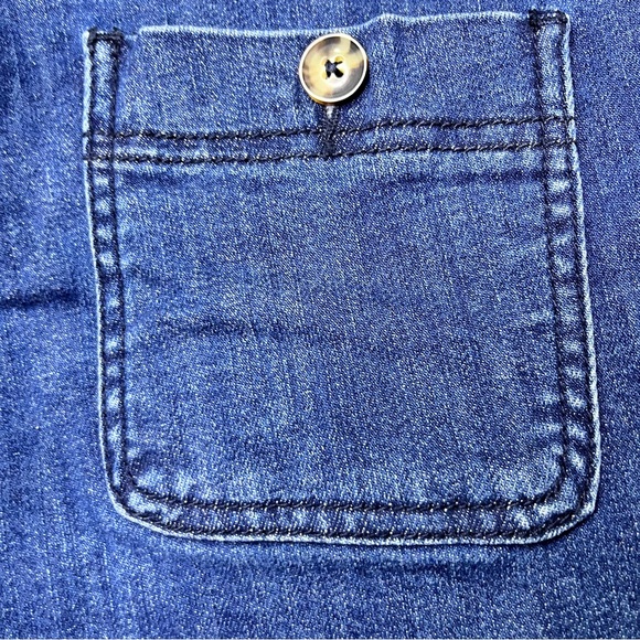 Pilcro by Anthropologie High-Rise Slim Button Fly Denim Shorts Size 25 - Picture 8 of 12